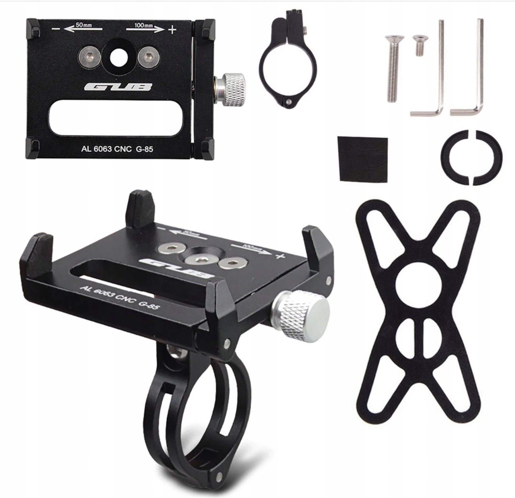 PHONE HOLDER GPS HANDLEBAR ADJUSTABLE BIKE ALUMINUM CNC GUB G-85