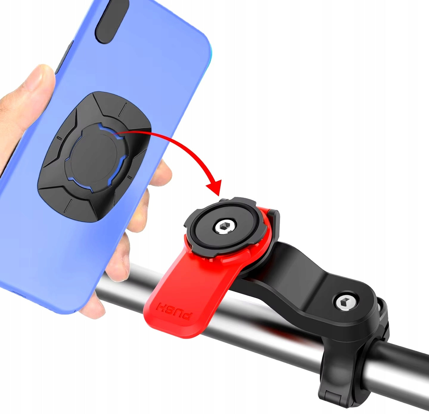 PHONE HOLDER ROTARY UNIVERSAL MOTORCYCLE BIKE SCOOTER QUAD ETC Brand no brand