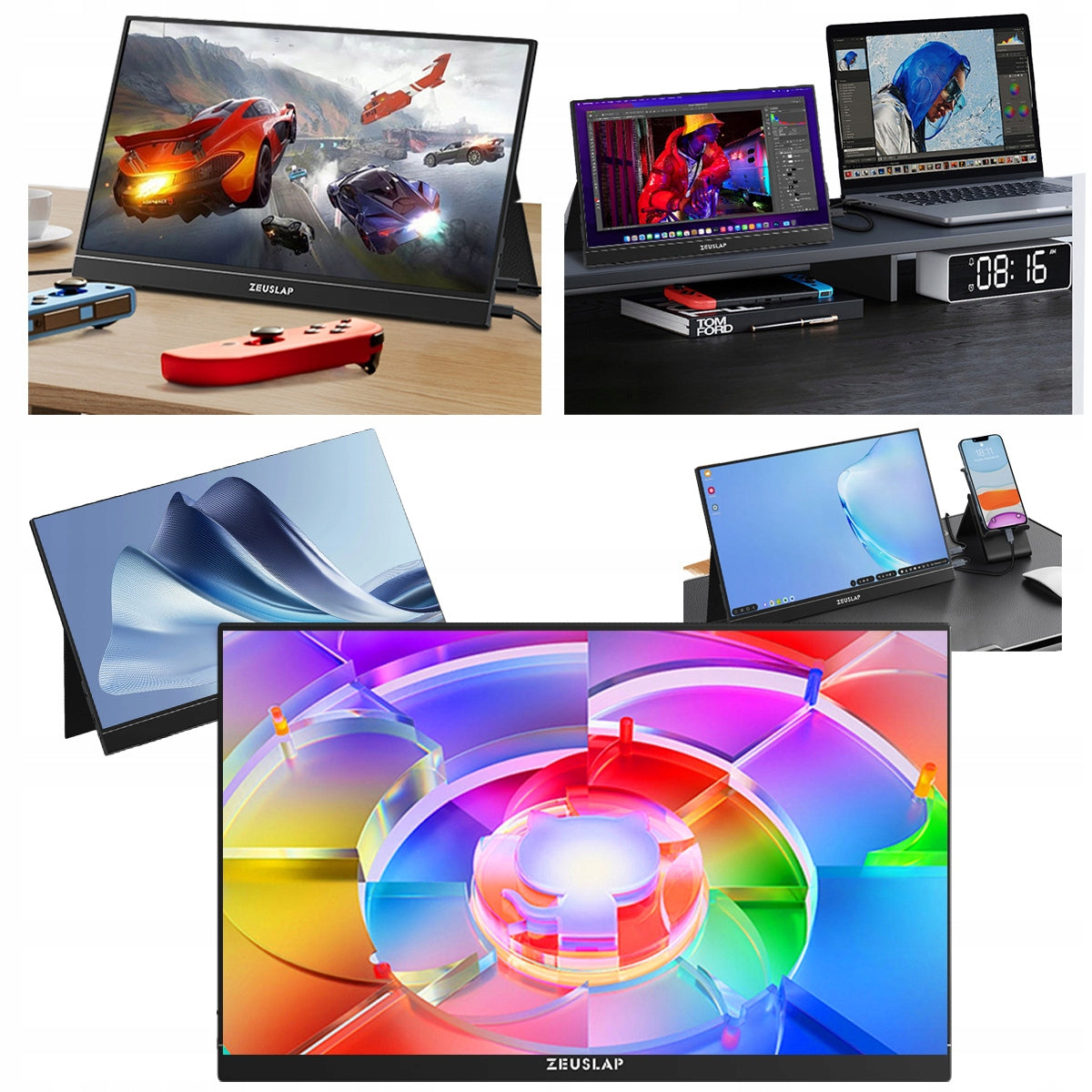 PHONE LAPTOP Portable Monitor 15,6" 2.5K QHD 120HZ ZEUSLAP ZP156K