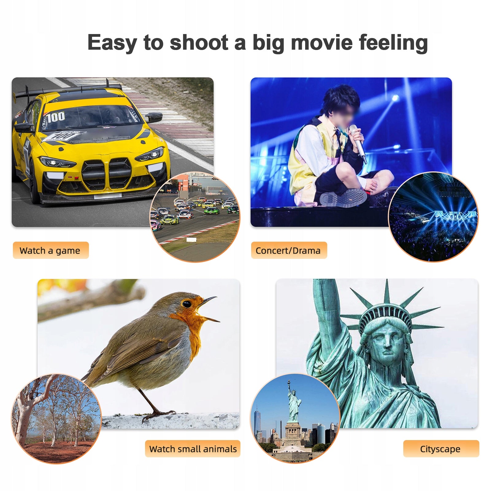 PHONE LENS 40X ZOOM TRIPOD TELEPHOTO LENS FOR HIKING CAMPING