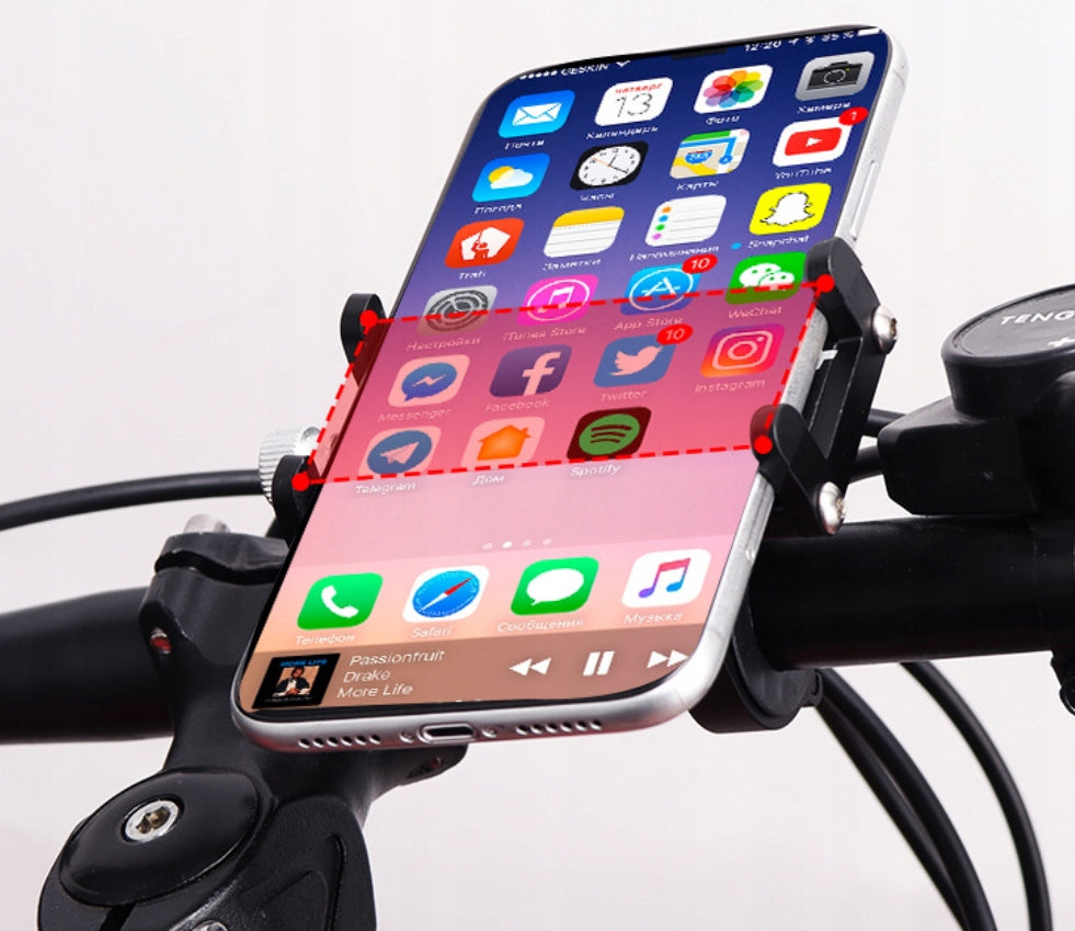 PHONE METAL HOLDER FOR MOTORBIKE ADJUSTABLE Manufacturer code D167