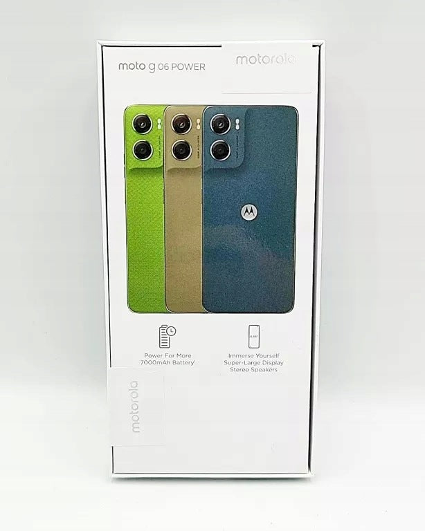 PHONE MOTOROLA MOTO G06 POWER 4/64GB TAPESTRY (BLUE) Screen diagonal 6.88"