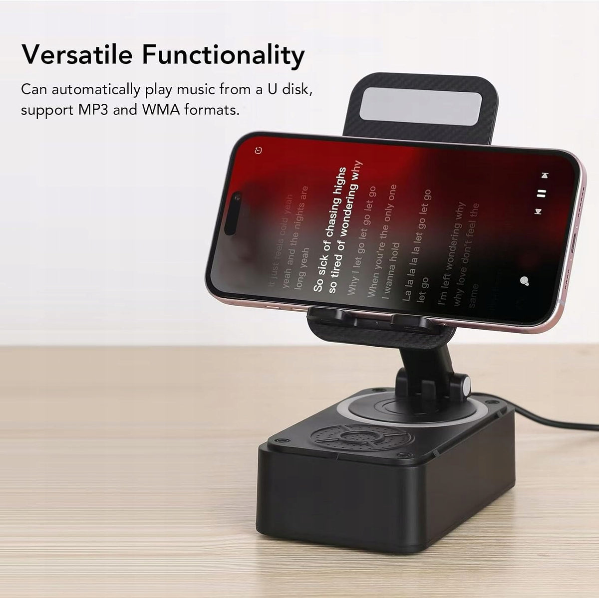 PHONE STAND WITH 360° USB-C ROTARY BLUETOOTH SPEAKER Model other