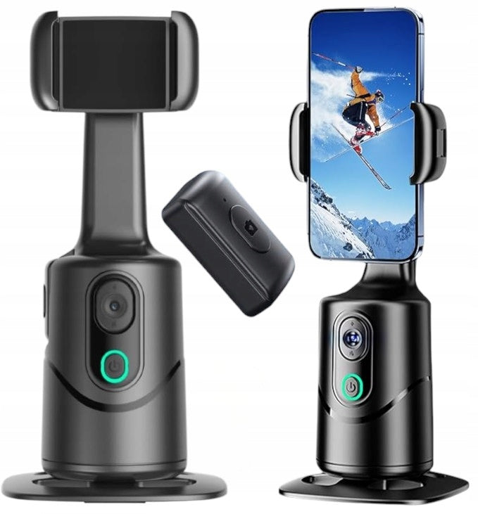 PHONE TRIPOD FACE TRACKING 360 RECORDS VIDEO TIKTOK Desktop with AI
