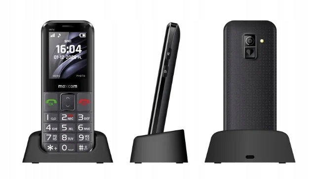 PHONE for SENIOR MAXCOM large keys and font, polish menu , S-O-S Charger included yes