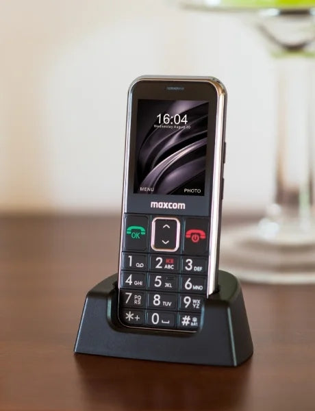 PHONE for SENIOR MAXCOM large keys and font, polish menu , S-O-S Headphones included yes