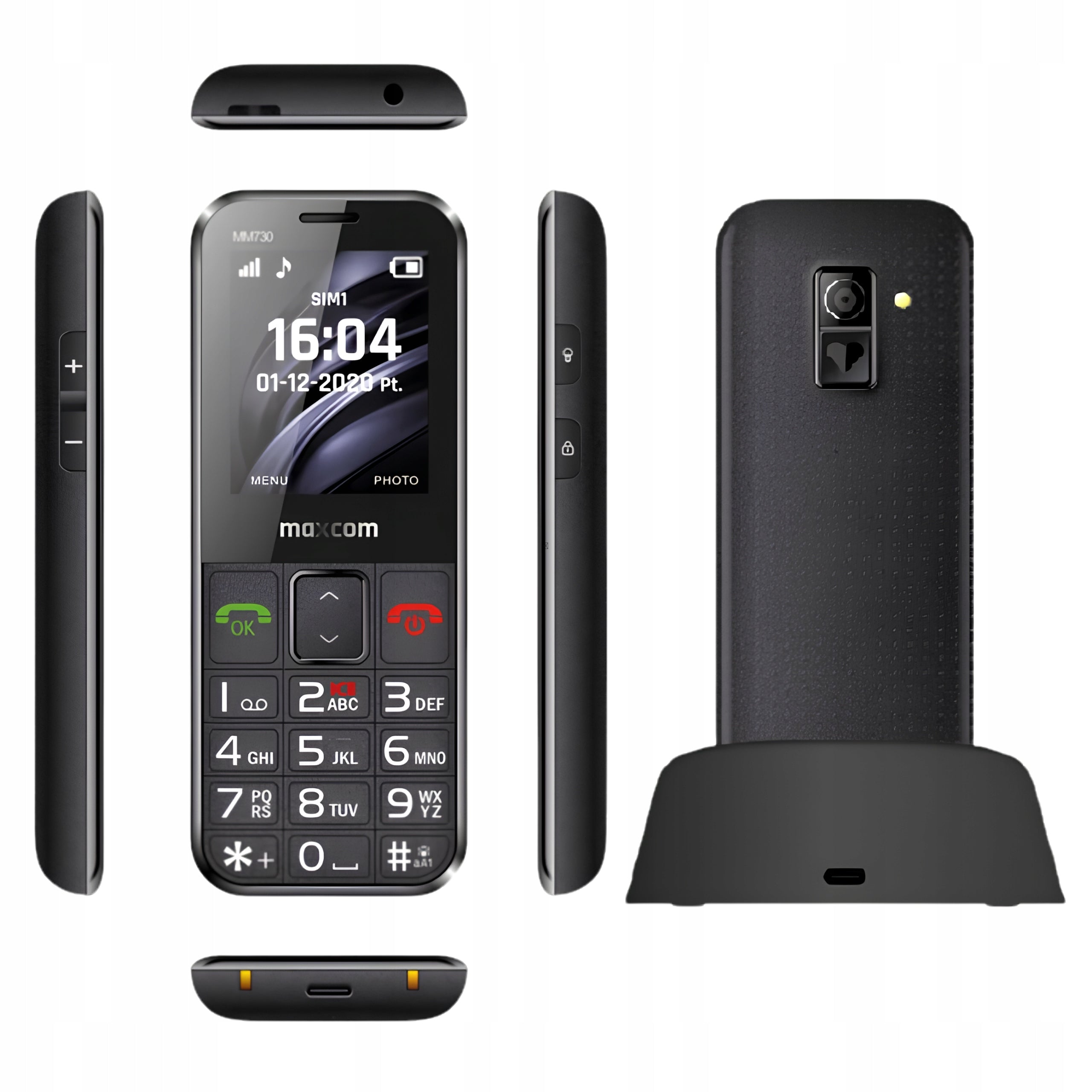 PHONE for SENIOR MAXCOM large keys and font, polish menu , S-O-S