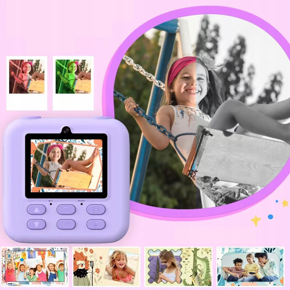 PHOTO CAMERA FOR CHILDREN WITH 1080P PRINTING 3 PUZZLE GAMES 32GB Brand no brand