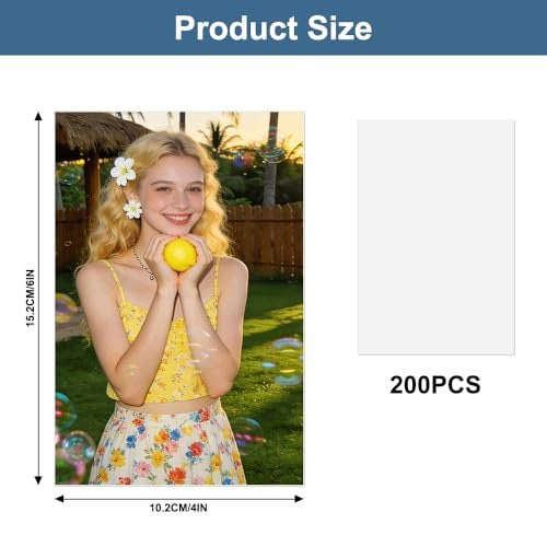 PHOTO PAPER GLOSSY 10X15 CM 200 G/M² FOR PRINTING SHEETS GIFT Manufacturer no brand