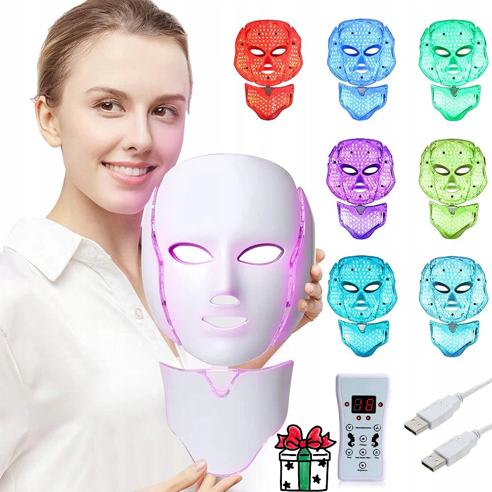 PHOTON LED MASK 7 COLORS SIMPLE OPERATION AND HIGH EFFICIENCY