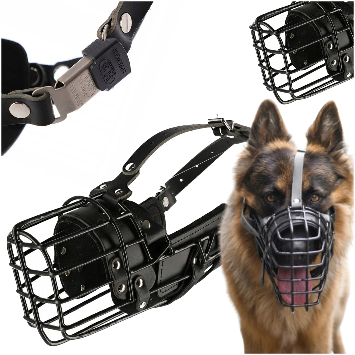 PHYSIOLOGICAL DOG MUZZLE K9 DINGO GEAR MALINOIS BITCH circumference 26cm
