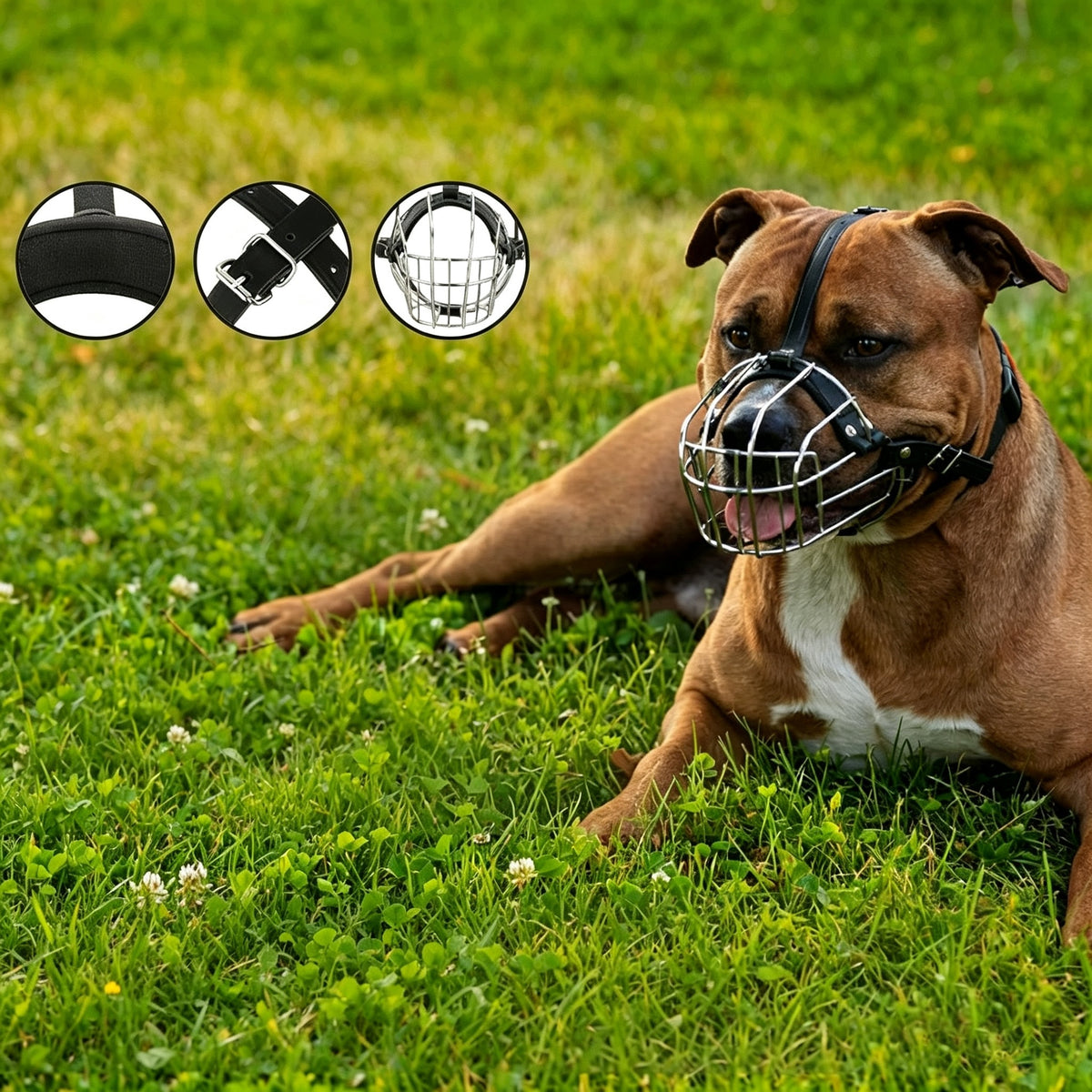 PHYSIOLOGICAL MUZZLE ADJUSTABLE COMFORTABLE PLASTIC LARGE BLACK FOR DOG Brand no brand
