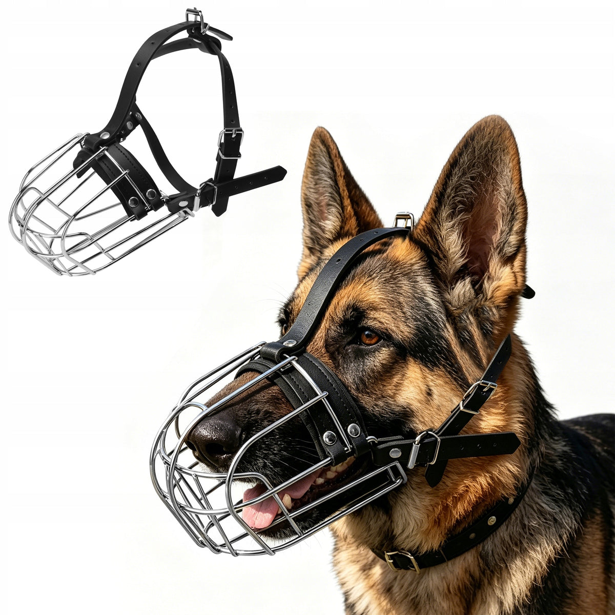 PHYSIOLOGICAL MUZZLE FOR DOG PREVENTS EATING GARBAGE SAFE L