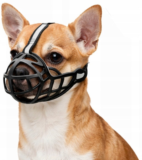 PHYSIOLOGICAL MUZZLE FOR DOG RUBBER ADJUSTABLE COMFORTABLE GLARE SIZE XS Manufacturer code O-90563