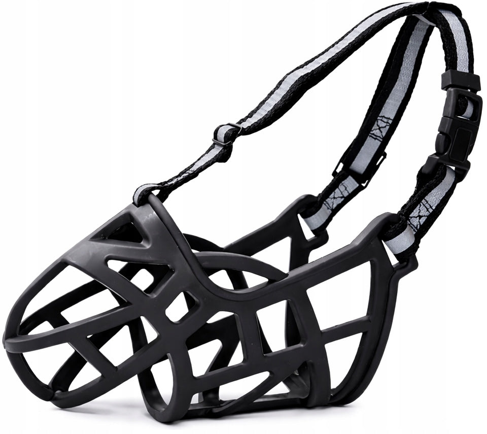 PHYSIOLOGICAL MUZZLE FOR DOG RUBBER ADJUSTABLE COMFORTABLE GLARE SIZE XS Packaging status original