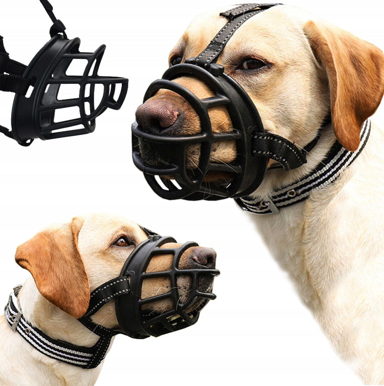 PHYSIOLOGICAL MUZZLE FOR DOG RUBBER ADJUSTABLE COMFORTABLE SIZE XL