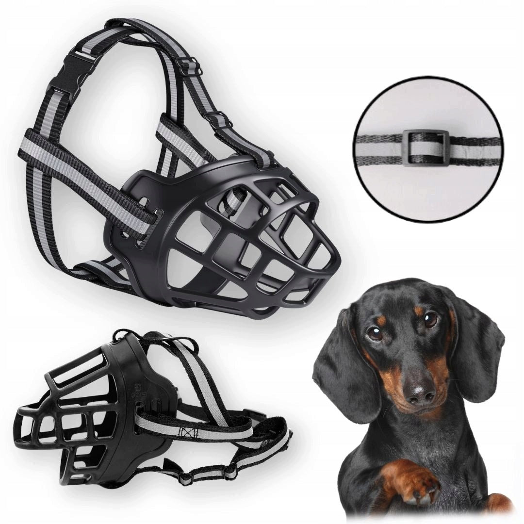 PHYSIOLOGICAL RUBBER MUZZLE FOR DOG ADJUSTABLE COMFORTABLE BREATHABLE Roz XS