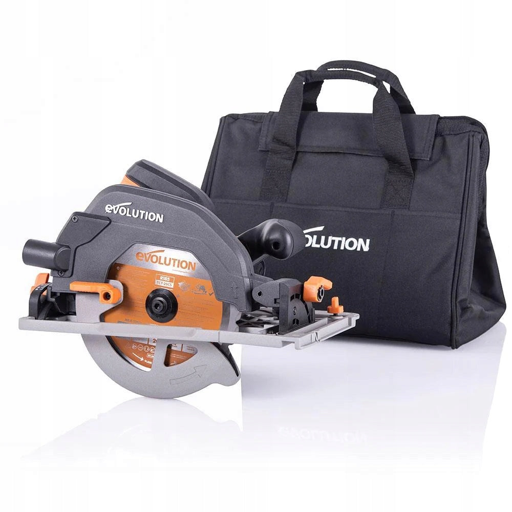 PIŁA TARCZOWA EVOLUTION R185CCSX+ 1600W 185mm + SZYNA PROWADZĄCA 1,4m Manufacturer code 027-0003A+004-0011