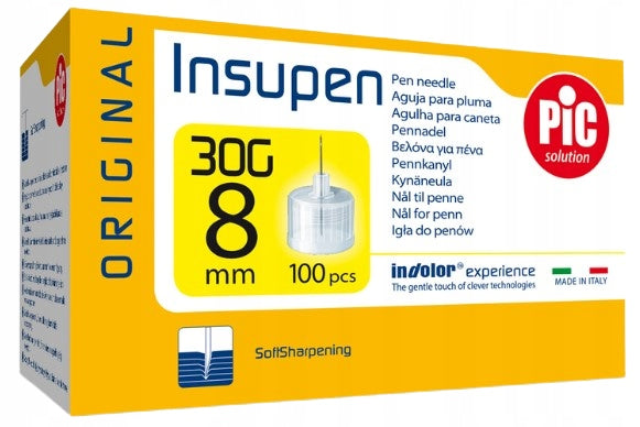 PIC Insupen Pen Needles 30G 8 mm 100 pieces