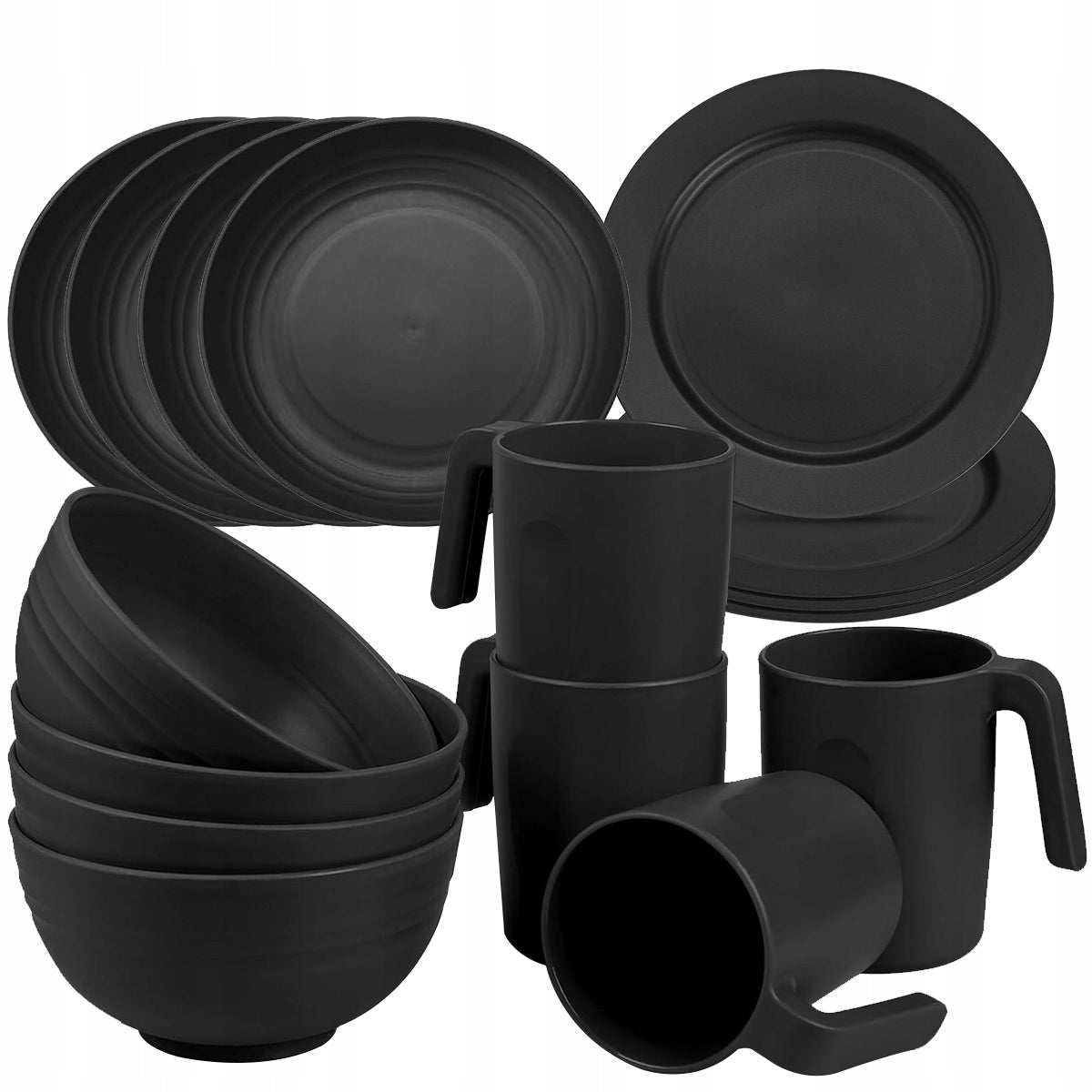 PICNIC SET CAMPING DISHES HIKING CUTLERY 16 pieces 4 people Brand no brand