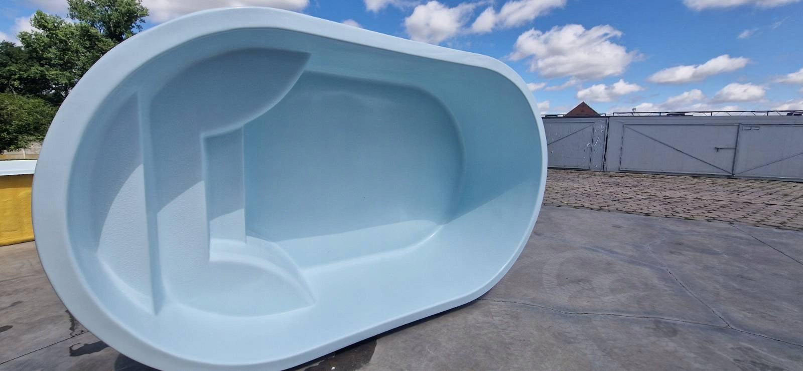 PICO polyester pool for digging 340 x 210 x 100 cm EXCEPTIONAL PRICE (description) Length 340 cm