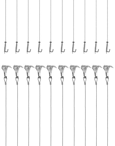 PICTURE HANGING KIT STEEL 2M WIRE STAINLESS STEEL HOOKS FOR HOME Brand no brand