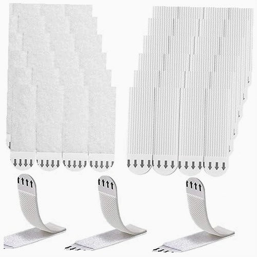 PICTURE HANGING STRIPS SELF ADHESIVE WATERPROOF 24 PAIRS WITHOUT NAILS