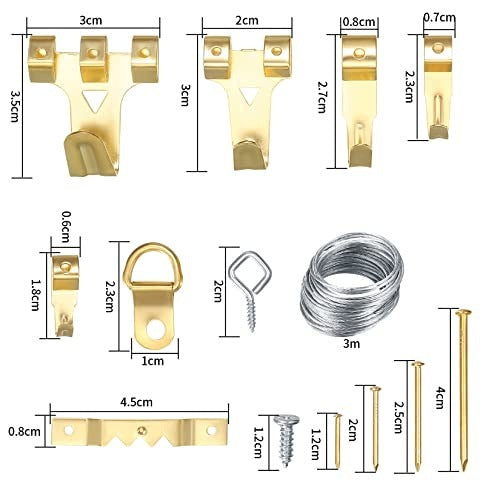 PICTURE HOOK SET 300 PCS METAL SUSPENSIONS NAILS HOME METAL Manufacturer code SWC5908201348271