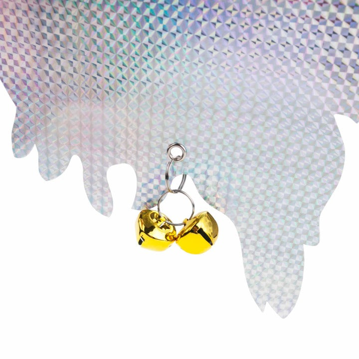 PIGEON REPELLENT BIRD STARLINGS REFLECTIVE OWL sitting HOLOGRAM BELLS Kind repellent