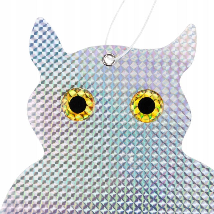PIGEON REPELLENT BIRD STARLINGS REFLECTIVE OWL sitting HOLOGRAM BELLS Manufacturer code 60429
