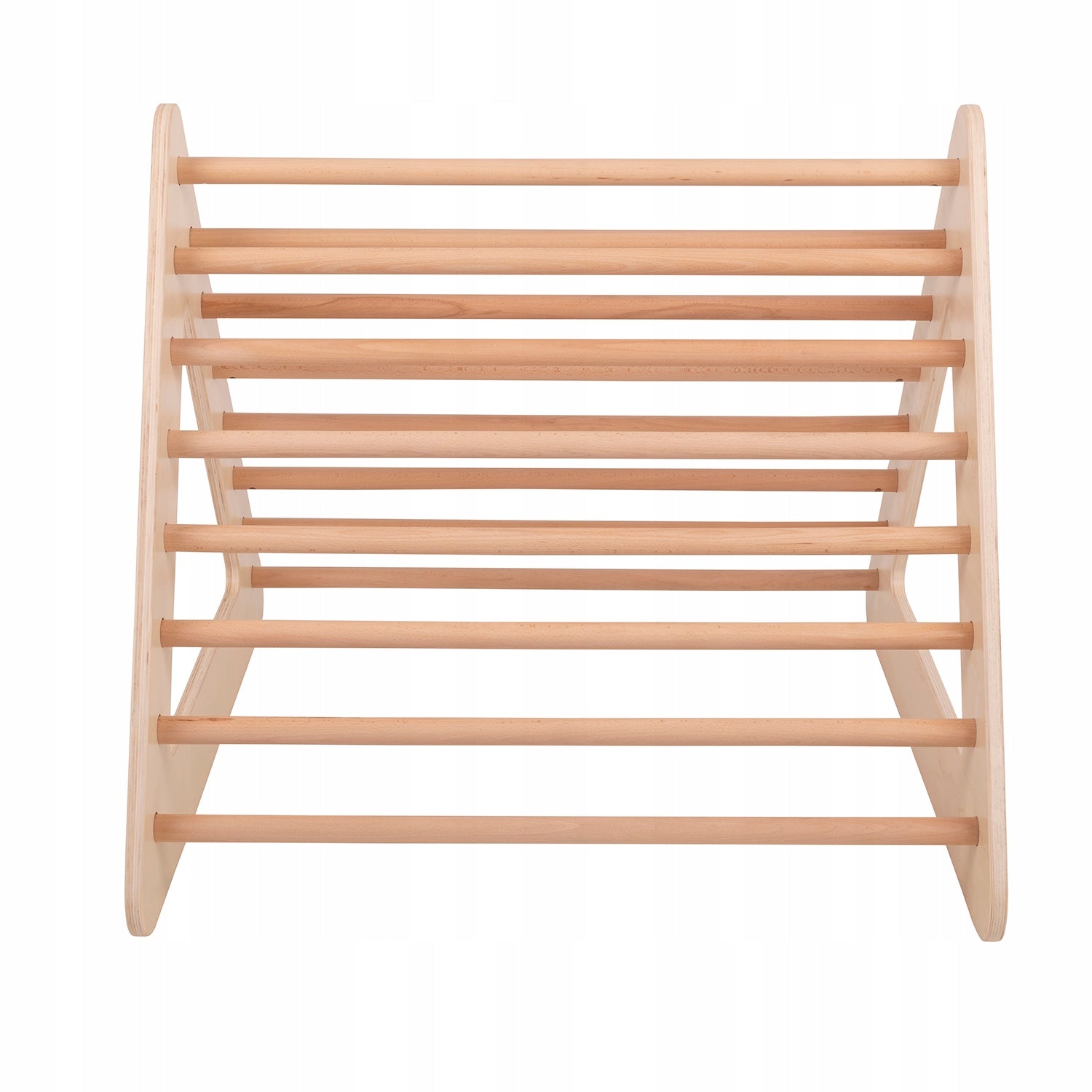 KiddyMoon Kletterdreieck aus Holz für Kinder Montessori, natur 