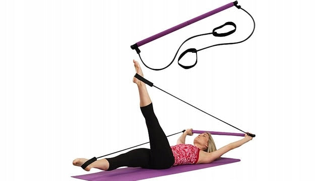 PILATES EXERCISE DEVICE TRAINING RUBBERS Color pink