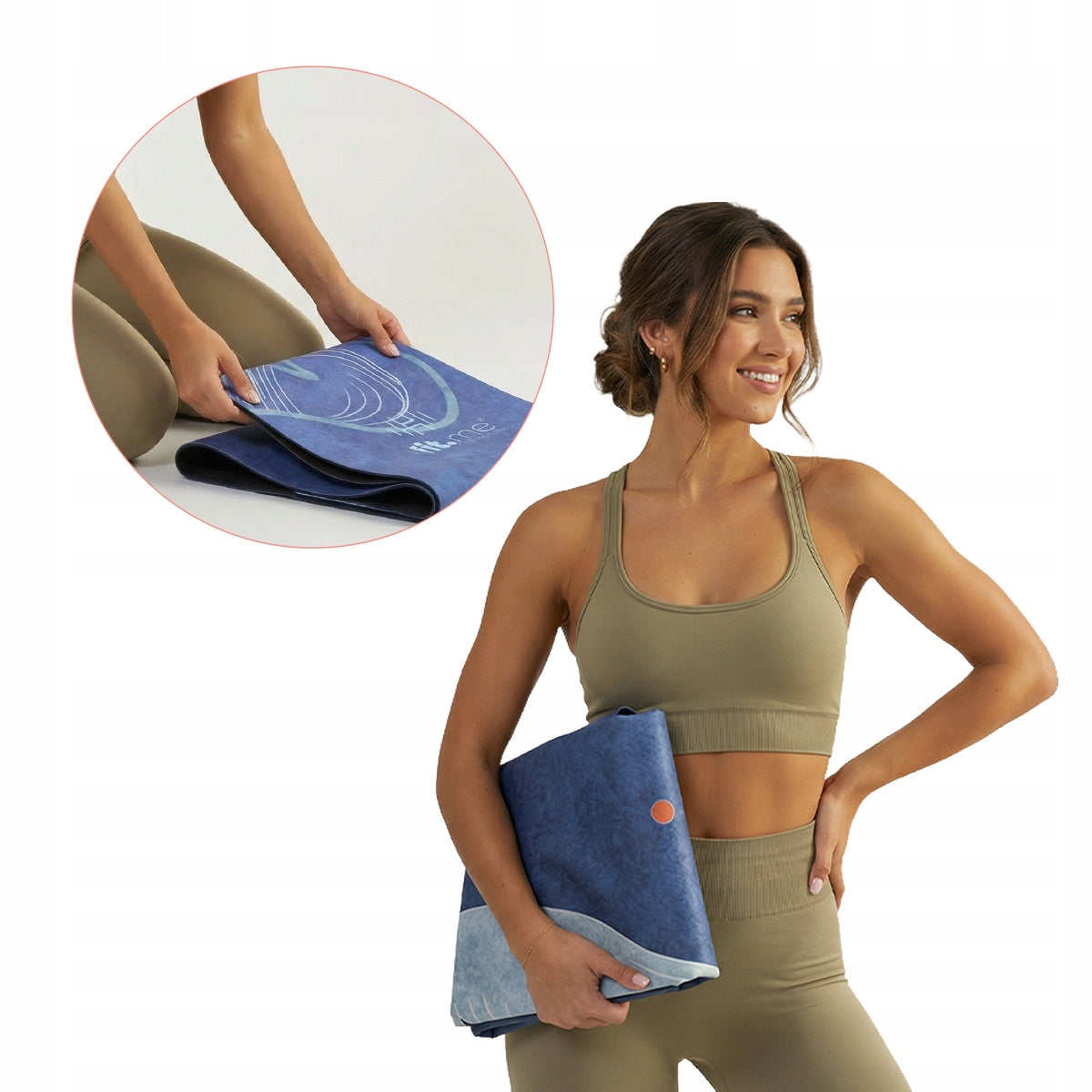 PILATES EXERCISE YOGA MAT SUEDE NON-SLIP STABLE LIGHTWEIGHT SOFT Packaging status original