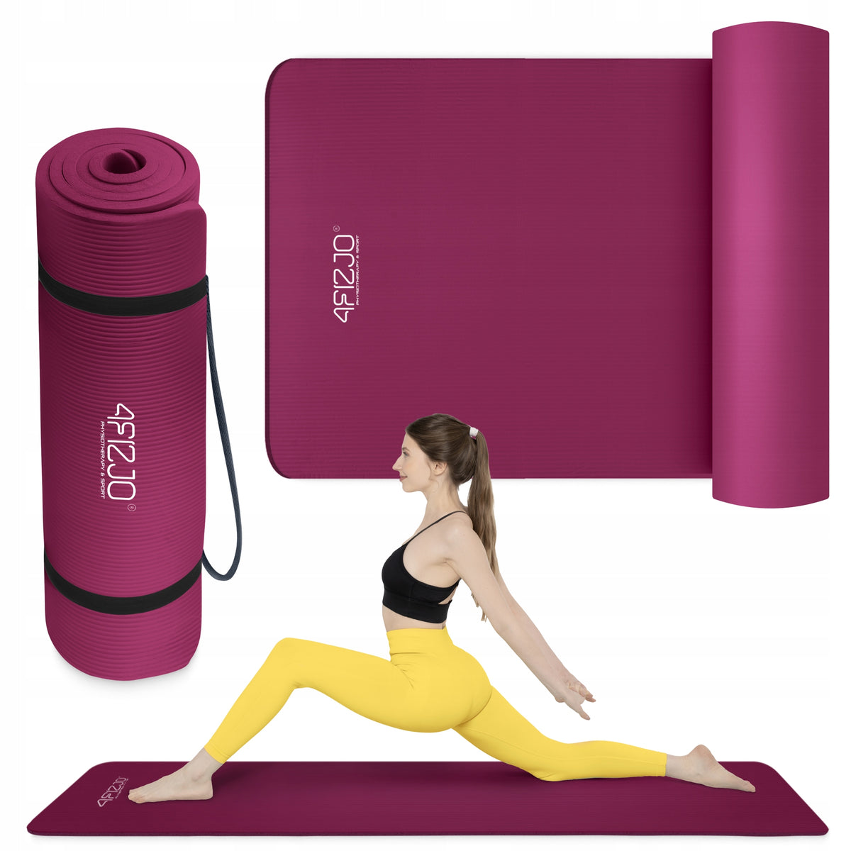 PILATES FITNESS YOGA EXERCISE MAT NON-SLIP THICK FOAM NBR 1.5 CM