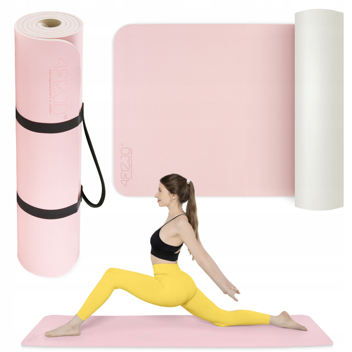 PILATES FITNESS YOGA EXERCISE TRAINING MAT NON-SLIP TPE 1CM