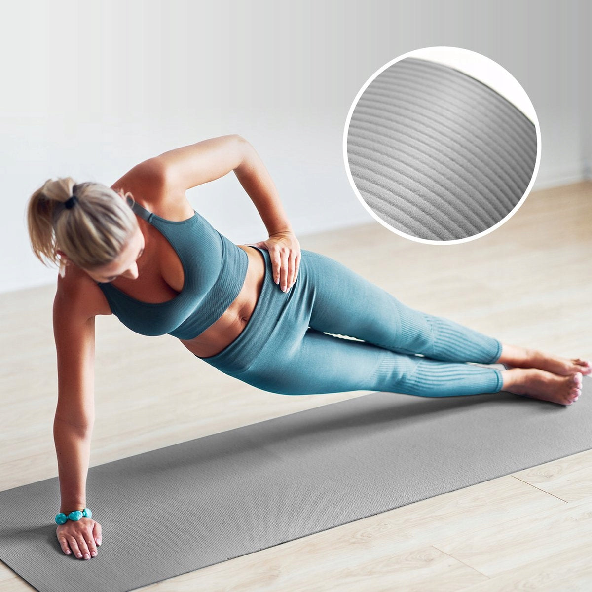 PILATES GYMNASTIC NON-SLIP YOGA EXERCISE MAT 183 x 61 x 1 CM Color orange