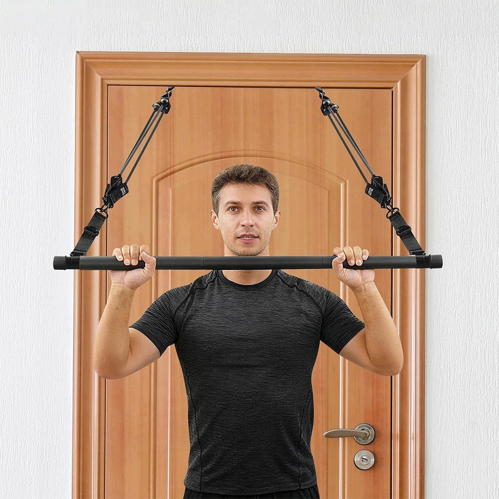 PILATES SET STICK TRAINING BAR RESISTANCE BANDS 180 LBS BLACK Packaging status original