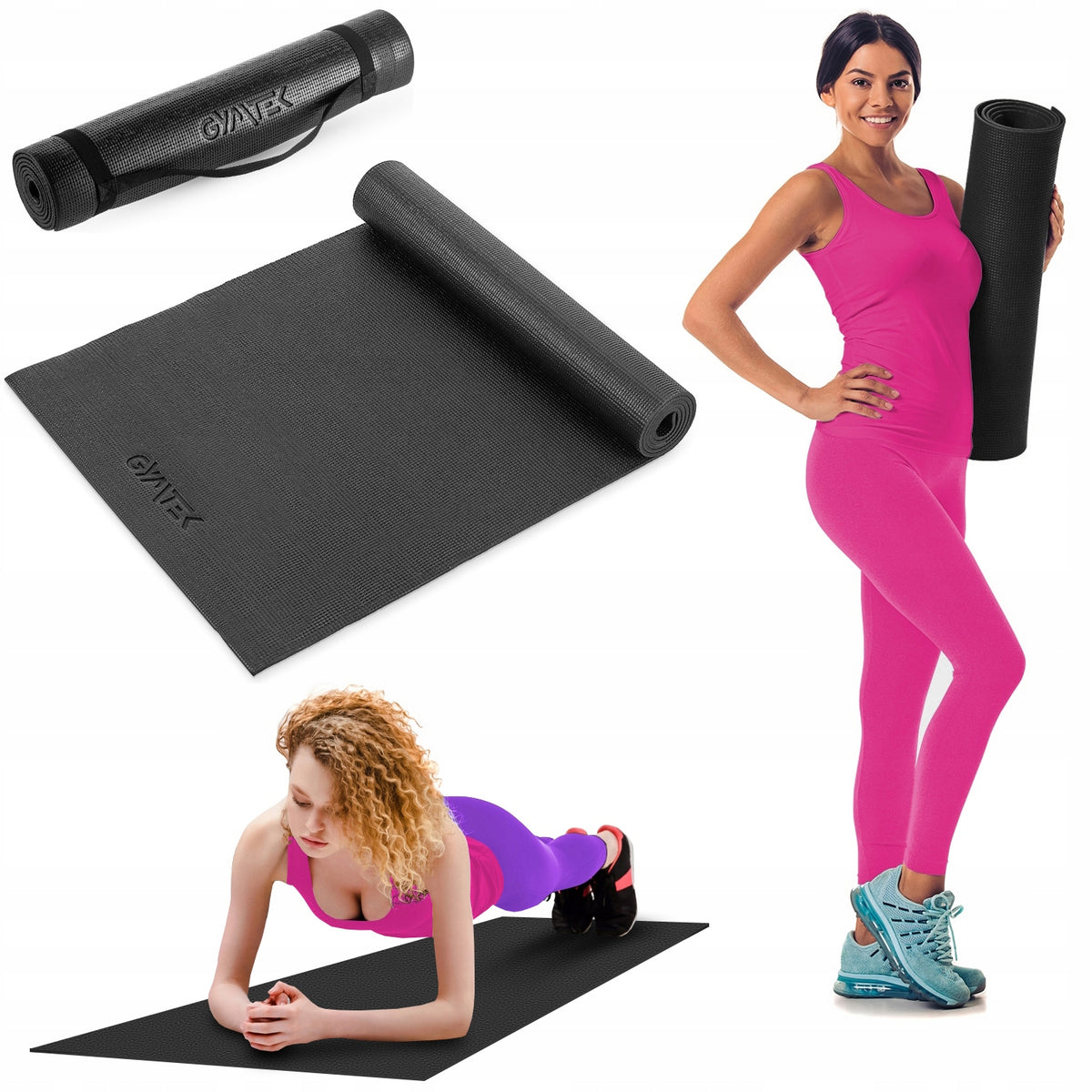 PILATES YOGA EXERCISE MAT GYMNASTIC MAT THICK 0,5CM GYMTEK