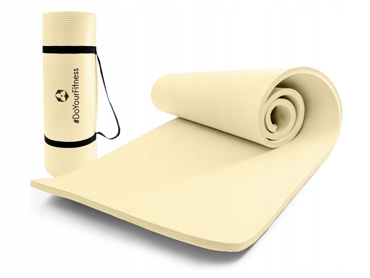 PILATES YOGA EXERCISE MAT GYMNASTIC NON-SLIP HANDLE 185x 100