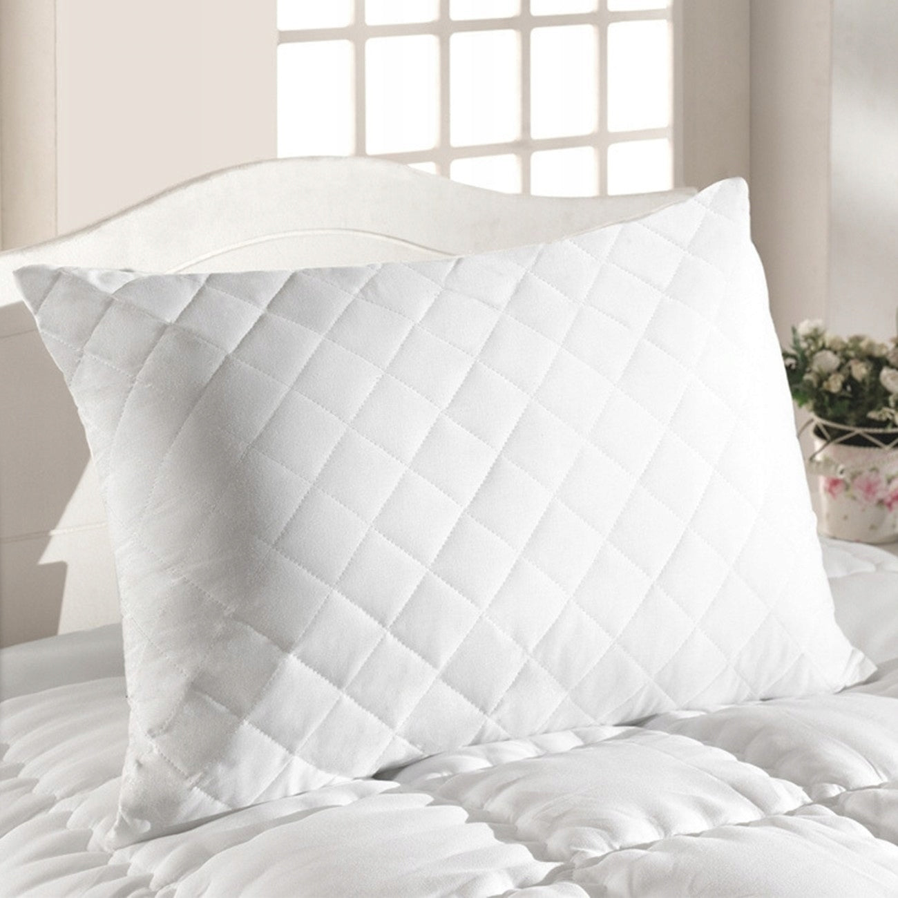 PILLOW 45X45 ANTI-ALLERGIC QUILTED THICK ZIPPER EAN (GTIN) 8903062001515