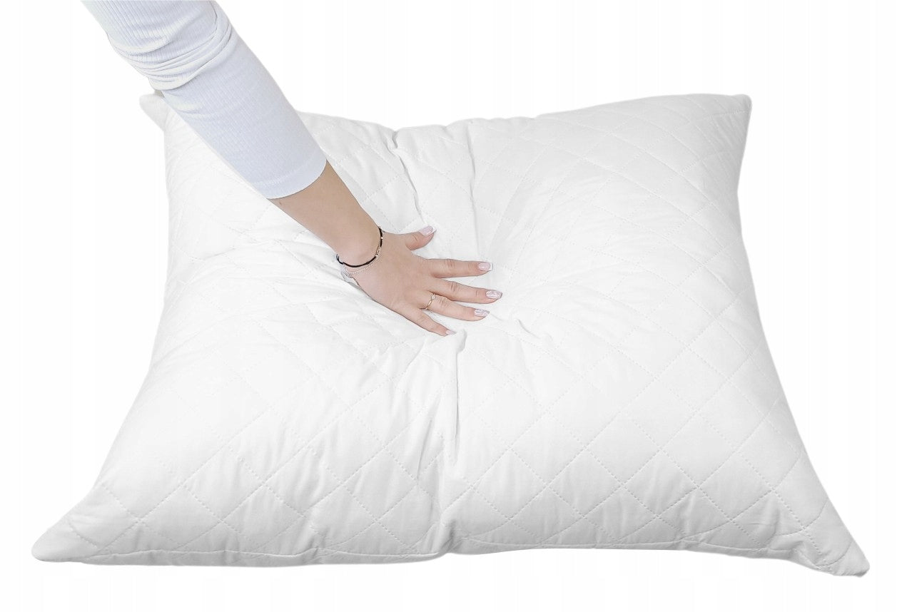 PILLOW 70x80 cm ANTI-ALLERGIC LARGE QUILTED SILICONE BALL ZIPPER