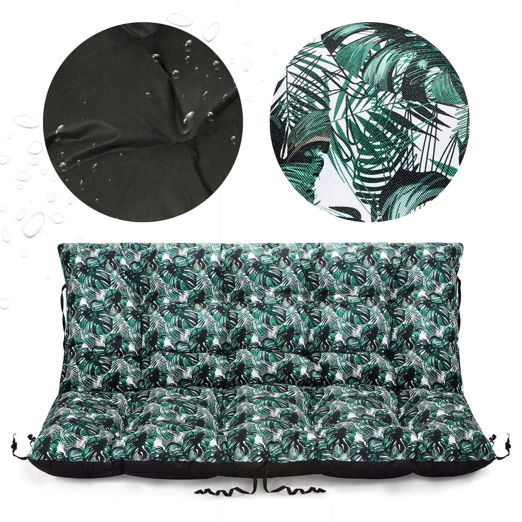 PILLOW CUSHION for garden furniture waterproof BENCH SWING 120x60x50
