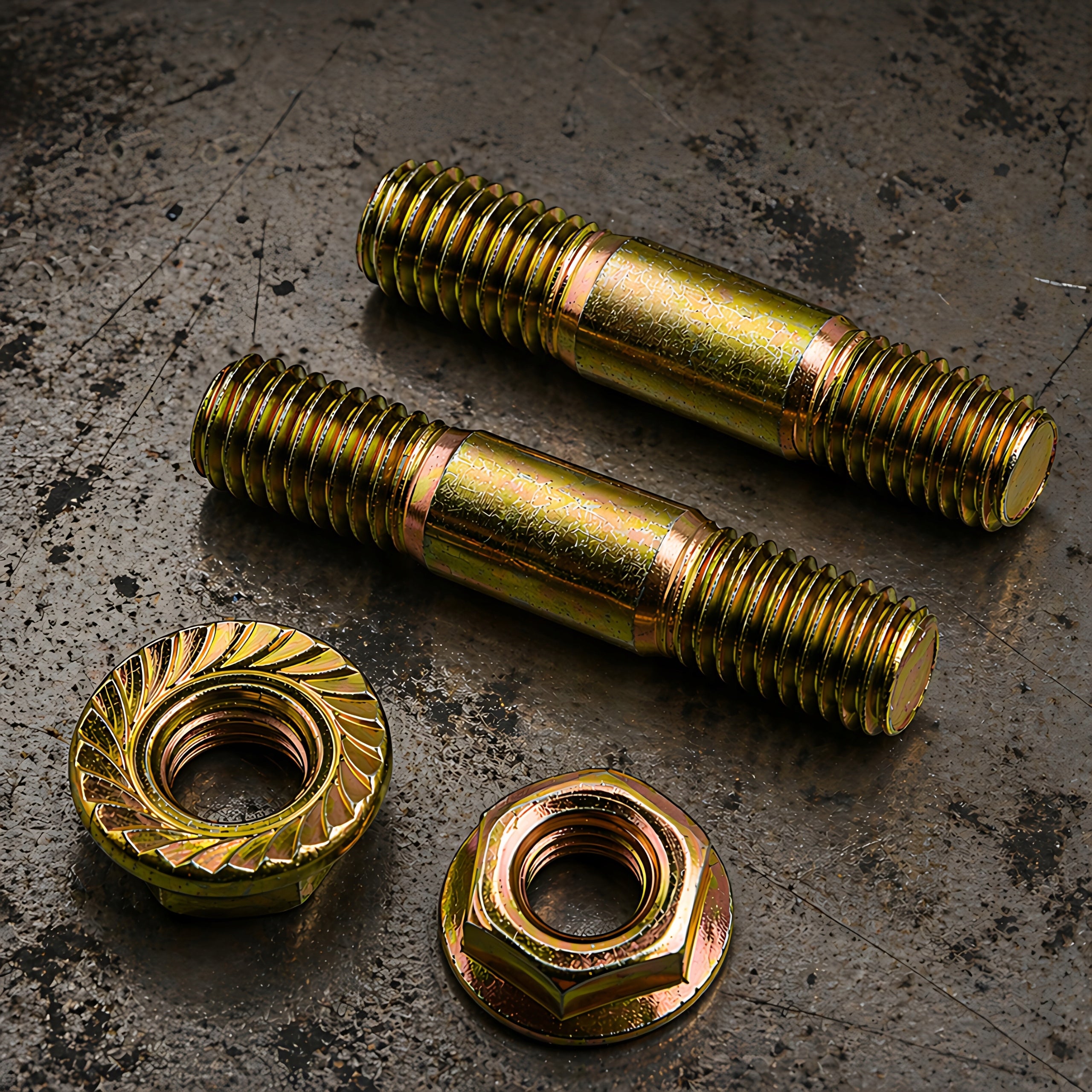 PIN SCREW GUIDE SCREW WITH NUTS FOR COMBUSTION SAW Manufacturer code ZESTAW ŚRUB + NAKRĘTEK PIŁY PROWADNICY M8