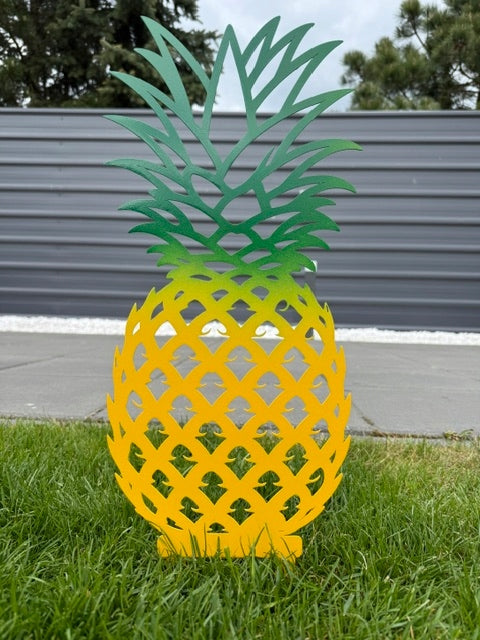 PINEAPPLE METAL YELLOW 46 CM HEIGHT HOUSE GARDEN ORNAMENT Manufacturer code WEKS WD DEKORACJE