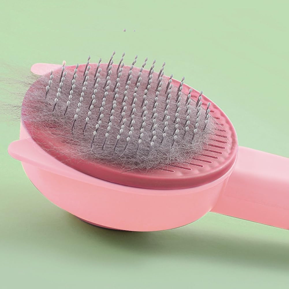 PINK AUTOMATIC BRUSH COMBING BRUSH CAT DOG CARE Manufacturer code 7345634565