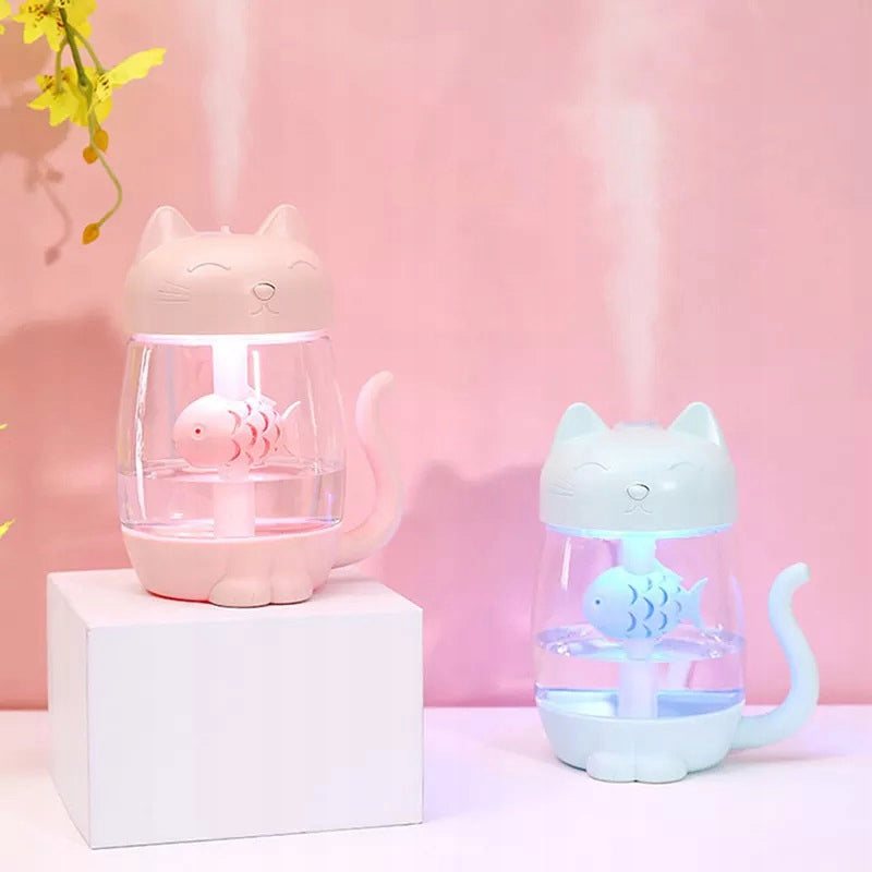 PINK Air Humidifier for Aromatherapy KITTEN + 3 cartridges FREEBIE Packaging status original