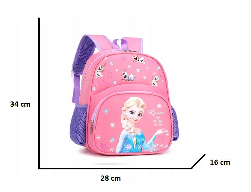 PINK BACKPACK OLAF AND ELSA LAND OF ICE FROZEN A4 Manufacturer code P104