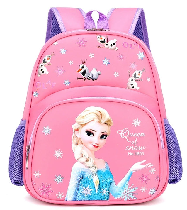 PINK BACKPACK OLAF AND ELSA LAND OF ICE FROZEN A4