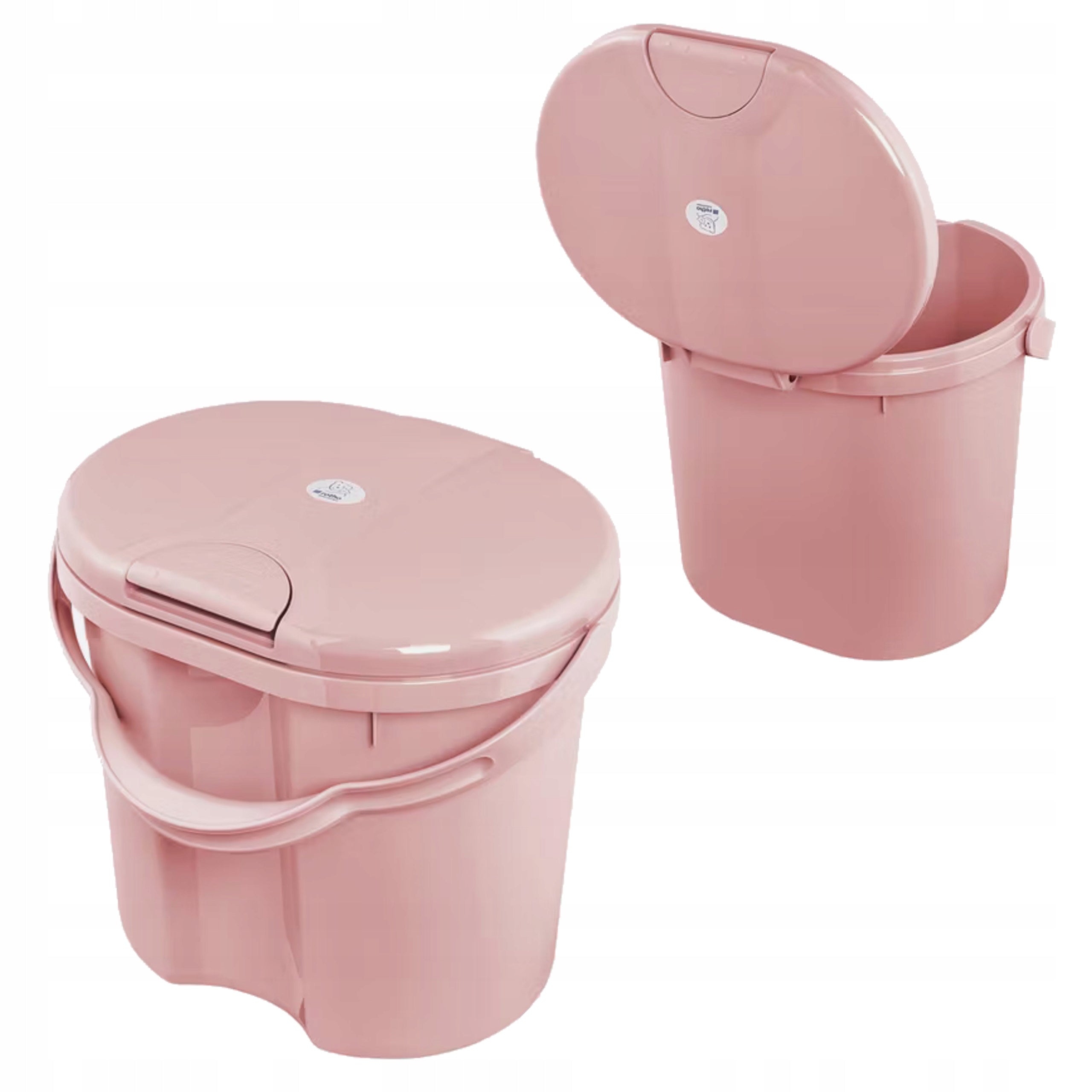 PINK Diaper Basket Top Zero Waste Soft Rose Hygienic Practical
