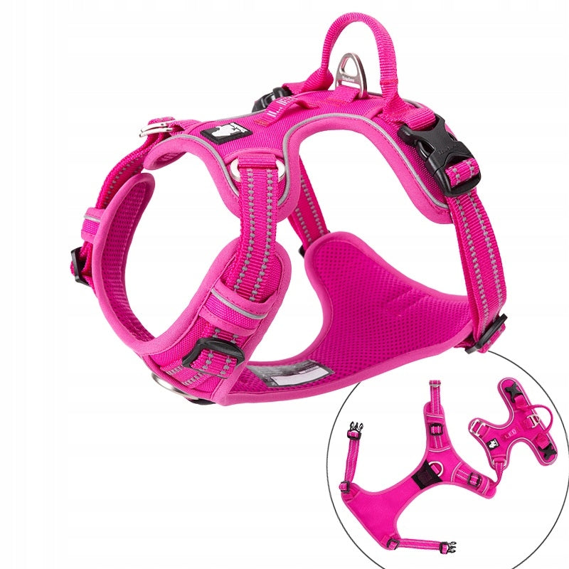 PINK Dog Harness STRONG REFLECTIVE TRUELOVE L Brand Truelove